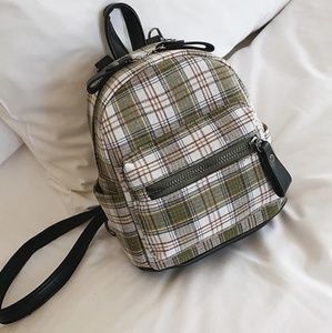 Plaid Mini backpack